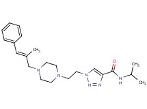 N-isopropyl-1-(2-{4-[(2E)-2-methyl-3-phenyl-2-propen-1-yl]-1-piperazinyl}ethyl)-1H-1,2,3-triazole-4-carboxamide