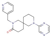 8-(2-pyrazinyl)-2-(3-pyridinylmethyl)-2,8-diazaspiro[5.5]undecan-3-one