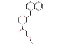 4-(3-methoxypropanoyl)-2-(1-naphthylmethyl)morpholine