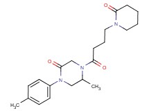 5-methyl-1-(4-methylphenyl)-4-[4-(2-oxo-1-piperidinyl)butanoyl]-2-piperazinone