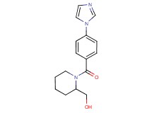 {1-[4-(1H-imidazol-1-yl)benzoyl]piperidin-2-yl}methanol