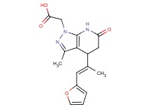 {4-[(E)-2-(2-furyl)-1-methylvinyl]-3-methyl-6-oxo-4,5,6,7-tetrahydro-1H-pyrazolo[3,4-b]pyridin-1-yl}acetic acid