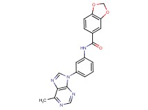 N-[3-(6-methyl-9H-purin-9-yl)phenyl]-1,3-benzodioxole-5-carboxamide