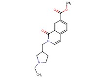 methyl 2-[(1-ethylpyrrolidin-3-yl)methyl]-1-oxo-1,2-dihydroisoquinoline-7-carboxylate