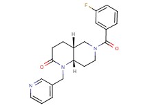 (4aR*,8aS*)-6-(3-fluorobenzoyl)-1-(3-pyridinylmethyl)octahydro-1,6-naphthyridin-2(1H)-one