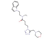 N-[2-(1H-indol-1-yl)ethyl]-N-methyl-4-[5-(4-morpholinylmethyl)-1H-tetrazol-1-yl]butanamide