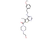 2-{4-[(4-{[2-(3-methoxyphenyl)ethyl]amino}-5-methylthieno[2,3-d]pyrimidin-6-yl)carbonyl]-1-piperazinyl}ethanol