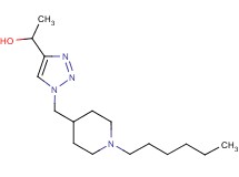 1-{1-[(1-hexylpiperidin-4-yl)methyl]-1H-1,2,3-triazol-4-yl}ethanol