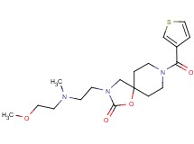 3-{2-[(2-methoxyethyl)(methyl)amino]ethyl}-8-(3-thienylcarbonyl)-1-oxa-3,8-diazaspiro[4.5]decan-2-one