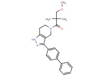 3-biphenyl-4-yl-5-(3-methoxy-2,2-dimethylpropanoyl)-4,5,6,7-tetrahydro-1H-pyrazolo[4,3-c]pyridine