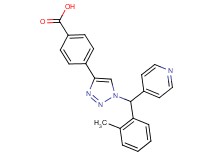 4-{1-[(2-methylphenyl)(pyridin-4-yl)methyl]-1H-1,2,3-triazol-4-yl}benzoic acid