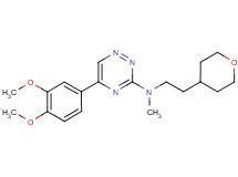 5-(3,4-dimethoxyphenyl)-N-methyl-N-[2-(tetrahydro-2H-pyran-4-yl)ethyl]-1,2,4-triazin-3-amine