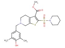 methyl 6-(4-hydroxy-3,5-dimethylbenzyl)-2-(1-piperidinylsulfonyl)-4,5,6,7-tetrahydrothieno[2,3-c]pyridine-3-carboxylate