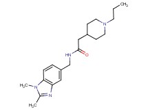 N-[(1,2-dimethyl-1H-benzimidazol-5-yl)methyl]-2-(1-propyl-4-piperidinyl)acetamide
