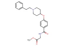 methyl N-(4-{[1-(2-phenylethyl)-4-piperidinyl]oxy}benzoyl)glycinate