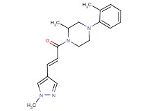 2-methyl-4-(2-methylphenyl)-1-[(2E)-3-(1-methyl-1H-pyrazol-4-yl)prop-2-enoyl]piperazine