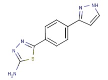 5-[4-(1H-pyrazol-3-yl)phenyl]-1,3,4-thiadiazol-2-amine