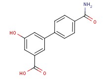 4'-(aminocarbonyl)-5-hydroxybiphenyl-3-carboxylic acid