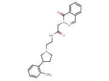 N-{2-[3-(2-methylphenyl)-1-pyrrolidinyl]ethyl}-2-(1-oxo-2(1H)-phthalazinyl)acetamide