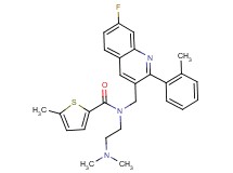 N-[2-(dimethylamino)ethyl]-N-{[7-fluoro-2-(2-methylphenyl)-3-quinolinyl]methyl}-5-methyl-2-thiophenecarboxamide