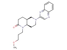(4aS*,8aR*)-1-(3-methoxypropyl)-6-quinoxalin-2-yloctahydro-1,6-naphthyridin-2(1H)-one
