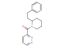 3-{[2-(2-phenylethyl)-1-piperidinyl]carbonyl}pyridazine