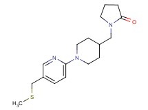 1-[(1-{5-[(methylthio)methyl]-2-pyridinyl}-4-piperidinyl)methyl]-2-pyrrolidinone