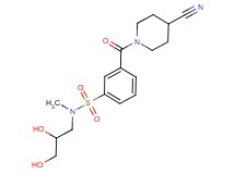 3-[(4-cyanopiperidin-1-yl)carbonyl]-N-(2,3-dihydroxypropyl)-N-methylbenzenesulfonamide