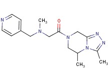 2-(3,5-dimethyl-5,6-dihydro[1,2,4]triazolo[4,3-a]pyrazin-7(8H)-yl)-N-methyl-2-oxo-N-(pyridin-4-ylmethyl)ethanamine