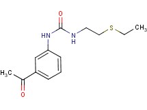 N-(3-acetylphenyl)-N'-[2-(ethylthio)ethyl]urea