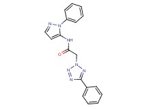 N-(1-phenyl-1H-pyrazol-5-yl)-2-(5-phenyl-2H-tetrazol-2-yl)acetamide