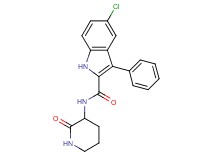 5-chloro-N-(2-oxo-3-piperidinyl)-3-phenyl-1H-indole-2-carboxamide