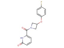 6-{[3-(4-fluorophenoxy)azetidin-1-yl]carbonyl}pyridin-2(1H)-one