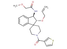 N-[(2R*,3R*)-2-(allyloxy)-1'-(3-thienylcarbonyl)-2,3-dihydrospiro[indene-1,4'-piperidin]-3-yl]-2-methoxyacetamide