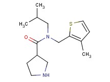 N-isobutyl-N-[(3-methyl-2-thienyl)methyl]-3-pyrrolidinecarboxamide hydrochloride