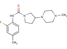 N-(2-fluoro-4-methylphenyl)-3-(4-methylpiperazin-1-yl)pyrrolidine-1-carboxamide