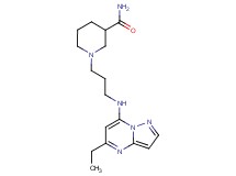 1-{3-[(5-ethylpyrazolo[1,5-a]pyrimidin-7-yl)amino]propyl}-3-piperidinecarboxamide