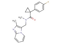 1-(4-fluorophenyl)-N-methyl-N-[(2-methylimidazo[1,2-a]pyridin-3-yl)methyl]cyclopropanecarboxamide