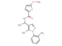 5-methoxy-N-{1-[5-methyl-1-(2-methylphenyl)-1H-pyrazol-4-yl]ethyl}-2-furamide