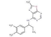 N-[1-(3,4-dimethylphenyl)propyl]-2-methyl[1,3]oxazolo[5,4-d]pyrimidin-7-amine