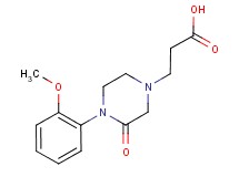 3-[4-(2-methoxyphenyl)-3-oxo-1-piperazinyl]propanoic acid