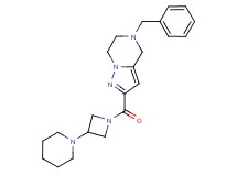 5-benzyl-2-[(3-piperidin-1-ylazetidin-1-yl)carbonyl]-4,5,6,7-tetrahydropyrazolo[1,5-a]pyrazine