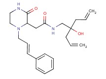 N-(2-allyl-2-hydroxy-4-penten-1-yl)-2-{3-oxo-1-[(2E)-3-phenyl-2-propen-1-yl]-2-piperazinyl}acetamide
