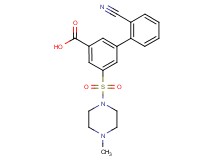 2'-cyano-5-[(4-methylpiperazin-1-yl)sulfonyl]biphenyl-3-carboxylic acid