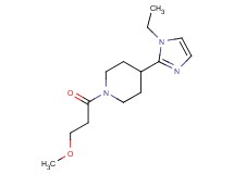 4-(1-ethyl-1H-imidazol-2-yl)-1-(3-methoxypropanoyl)piperidine