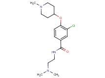 3-chloro-N-[2-(dimethylamino)ethyl]-4-[(1-methyl-4-piperidinyl)oxy]benzamide