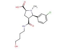 (2S*,4S*,5R*)-5-(3-chlorophenyl)-4-{[(4-hydroxybutyl)amino]carbonyl}-1-methylpyrrolidine-2-carboxylic acid