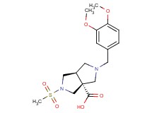 (3aR*,6aR*)-2-(3,4-dimethoxybenzyl)-5-(methylsulfonyl)hexahydropyrrolo[3,4-c]pyrrole-3a(1H)-carboxylic acid