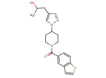1-{1-[1-(1-benzothien-5-ylcarbonyl)-4-piperidinyl]-1H-1,2,3-triazol-4-yl}-2-propanol