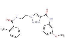 N-(3-methoxyphenyl)-1-{2-[(2-methylbenzoyl)amino]ethyl}-1H-1,2,3-triazole-4-carboxamide
